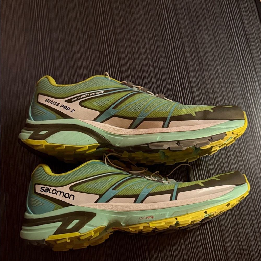 Salomon Athletic Shoes - Blue and Yellow - Picture 2 of 6